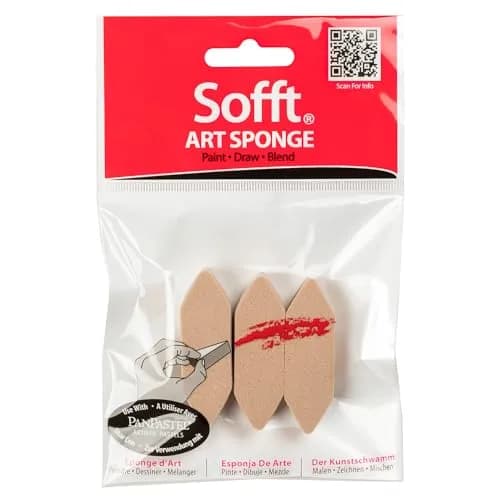 PanPastel Sofft Artist Tools Point Sponge Bars Pack of 3 | Versatile, Reusable, for Painting & Blending thumbnail 1