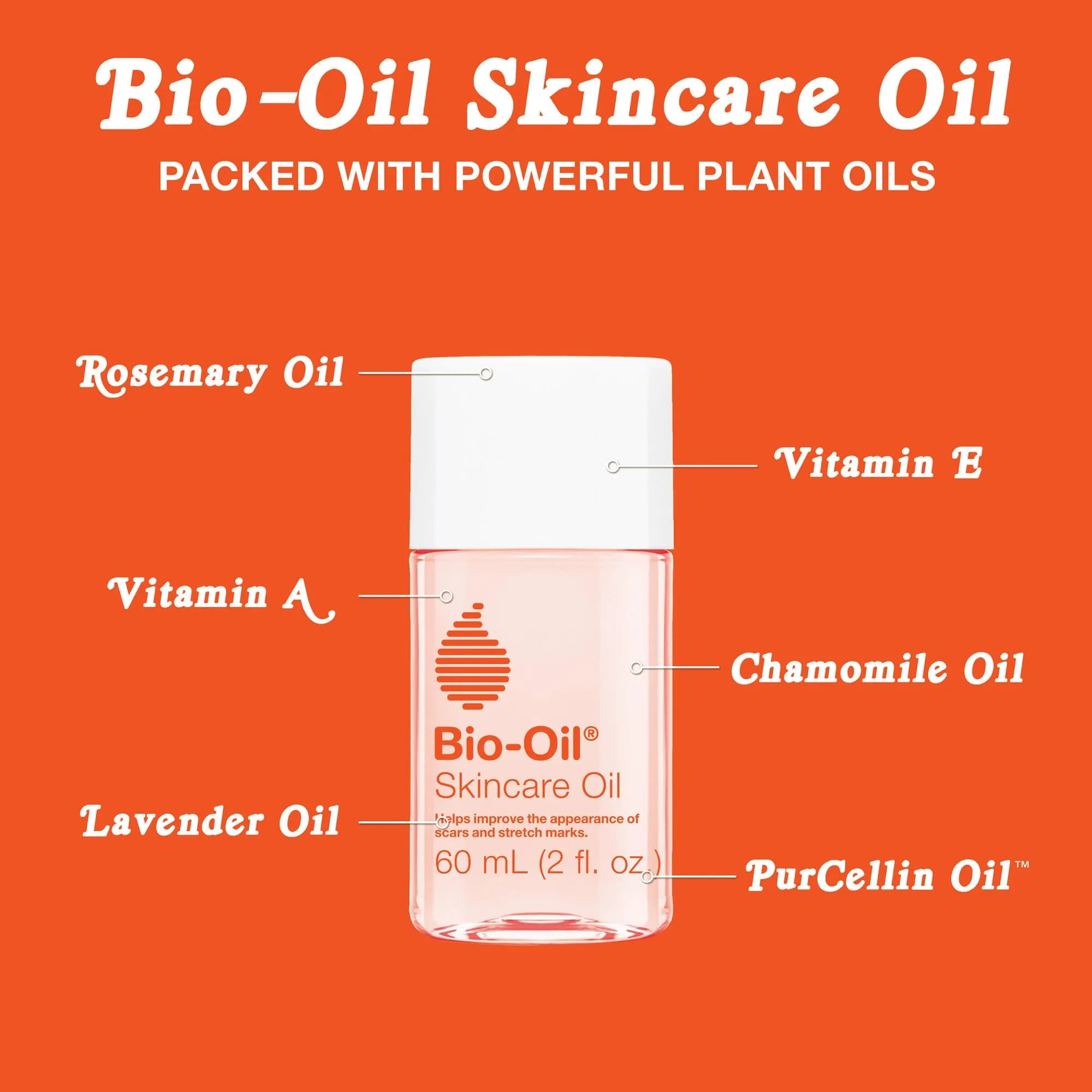 Bio-Oil Skincare Body Oil Serum with Vitamin E & A, 2 Fl Oz (Pack of 1) | Dermatologist Recommended for Scars & Stretch Marks - view 6