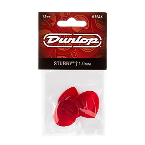 Jim Dunlop Stubby 1.0mm Guitar Picks - 6 Pack | Smooth Release & Positive Attack thumbnail 4
