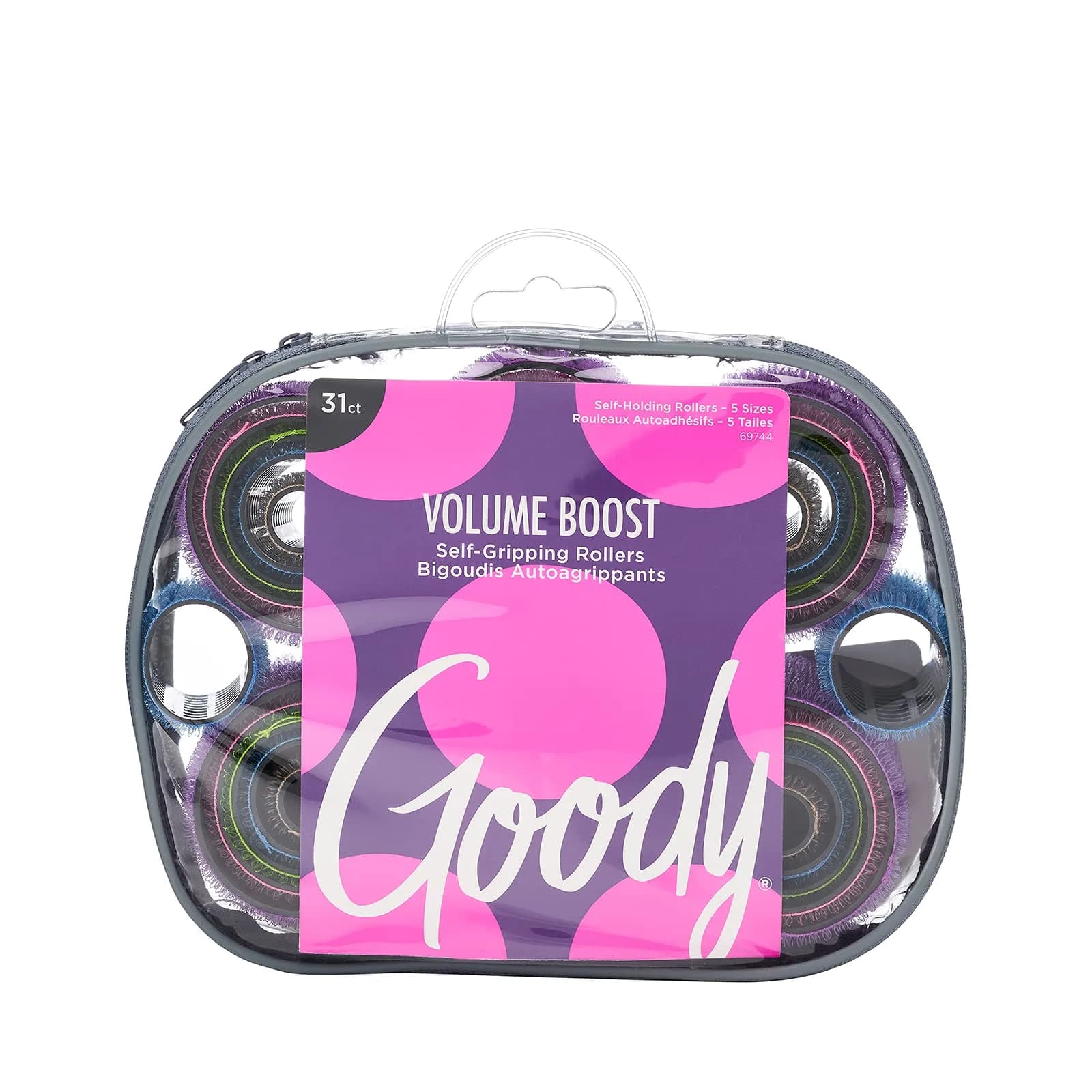 Goody Start Style Finish Self-Holding Hair Roller, Multi Pack, 31 Count | Self-Gripping, Durable Plastic, All Hair Types