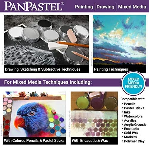 PanPastel Artist Pastels Grays Set 5 Color 9ml (0.3 Fl Oz) | Professional Artist Pastels thumbnail 5