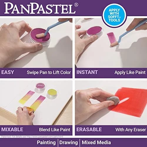 PanPastel Artist Pastels Grays Set 5 Color 9ml (0.3 Fl Oz) | Professional Artist Pastels thumbnail 6