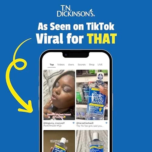T.N. Dickinson's Witch Hazel Astringent 237ml (8 Fl Oz) | Natural Cleansing & Soothing for Face & Body thumbnail 4