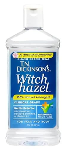 T.N. Dickinson's Witch Hazel Astringent 237ml (8 Fl Oz) | Natural Cleansing & Soothing for Face & Body thumbnail 1