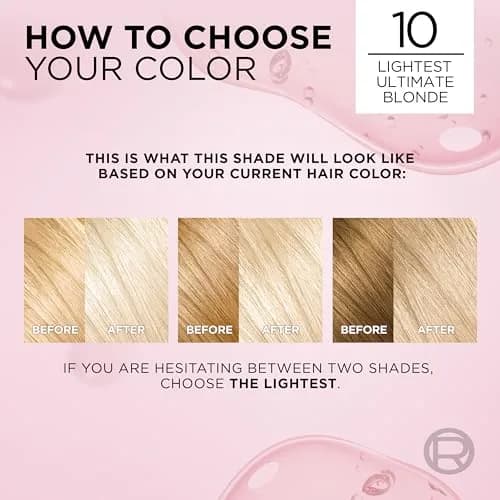 L'Oreal Paris Excellence Crème Permanent Hair Dye 10 Lightest Ultimate Blonde | Triple Care Color with Hyaluronic Acid thumbnail 6