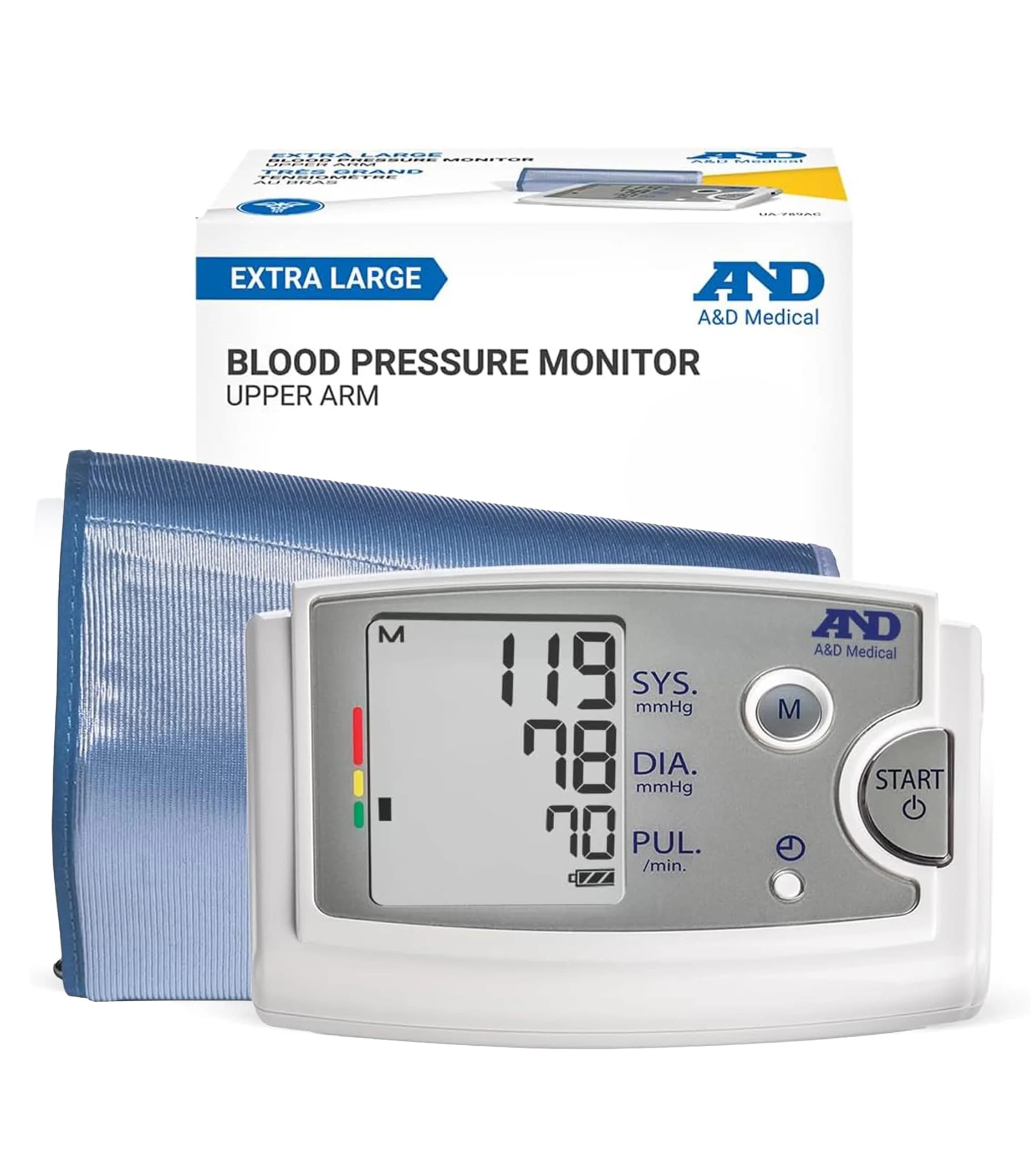 A&D Medical UA-789AC Blood Pressure Monitor with Extra Large Cuff 42-60cm (16.5-23.6") | Clinically Validated Accuracy - main product image
