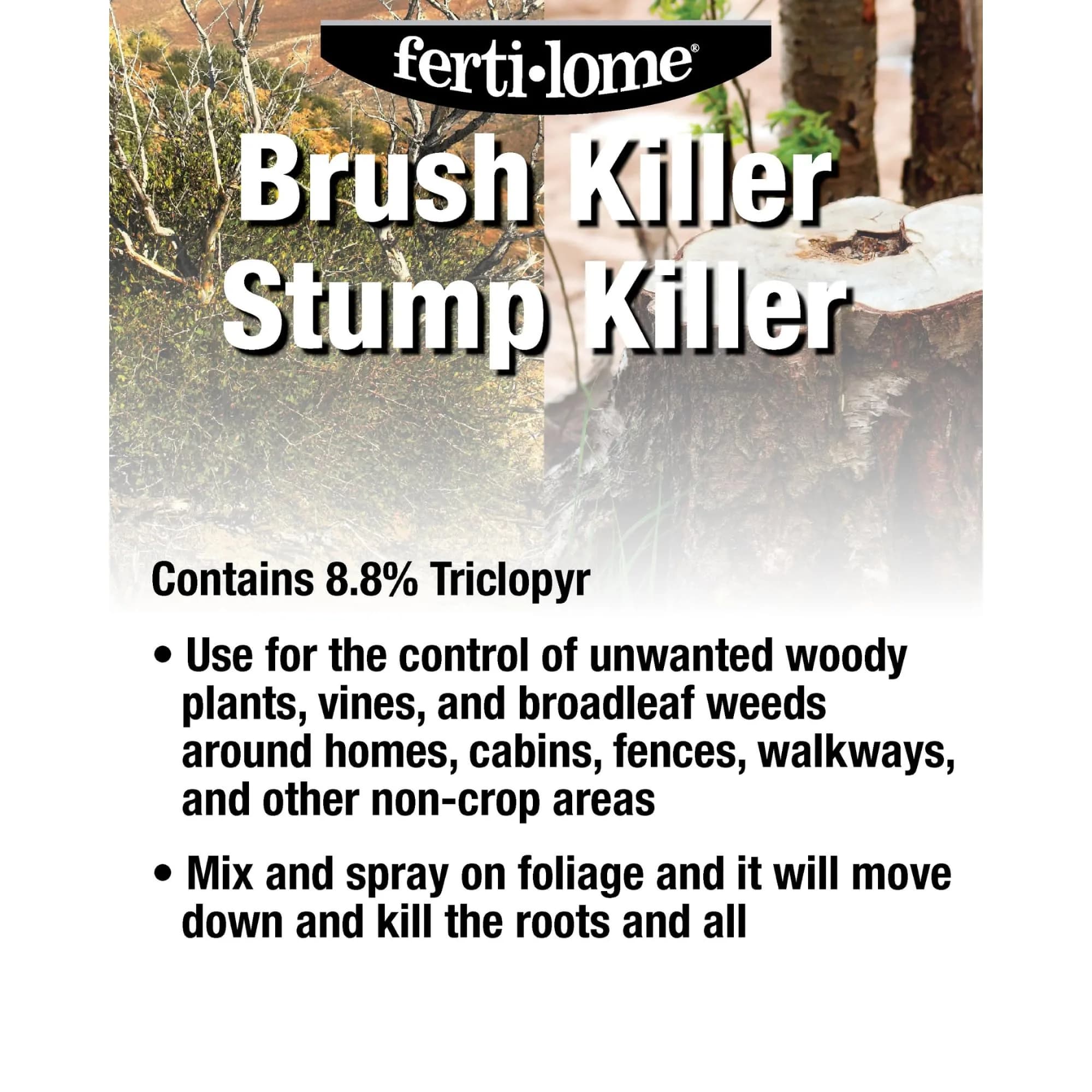 Fertilome Brush Killer & Stump Killer Woody Plant Control 946ml (32 oz) | Kills Stumps, Vines, and Woody Plants - view 3