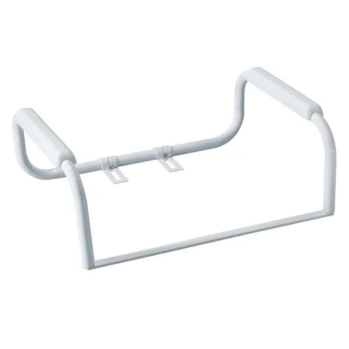 Moen Glacier White Home Care Bathroom Safety Toilet Grab Bar, Toilet Rails for Seniors, DN7015 | ADA-Compliant Support for Seniors thumbnail 1