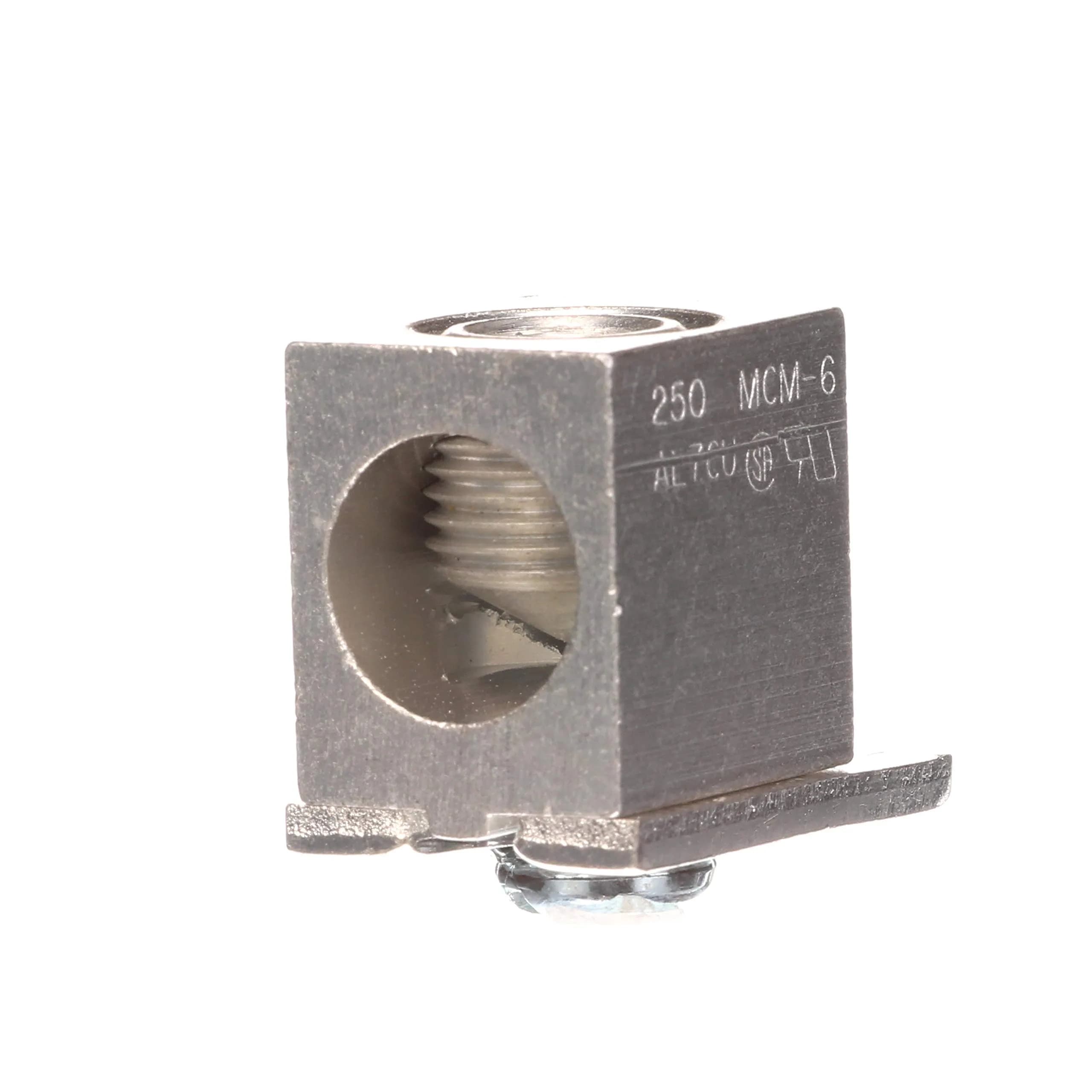 SIEMENS ECCS2 Ground Bar Lug Kit #6-250 MCM | Copper, Silver, Non-Insulated, 1/2 inch stud