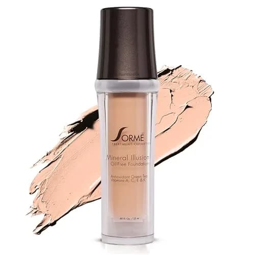 SORMÉ Mineral Illusion Liquid Foundation Porcelain 25ml (0.85 Fl Oz) | Oil-Free Hydrating Formula with Non-Chemical Sunscreen thumbnail 1