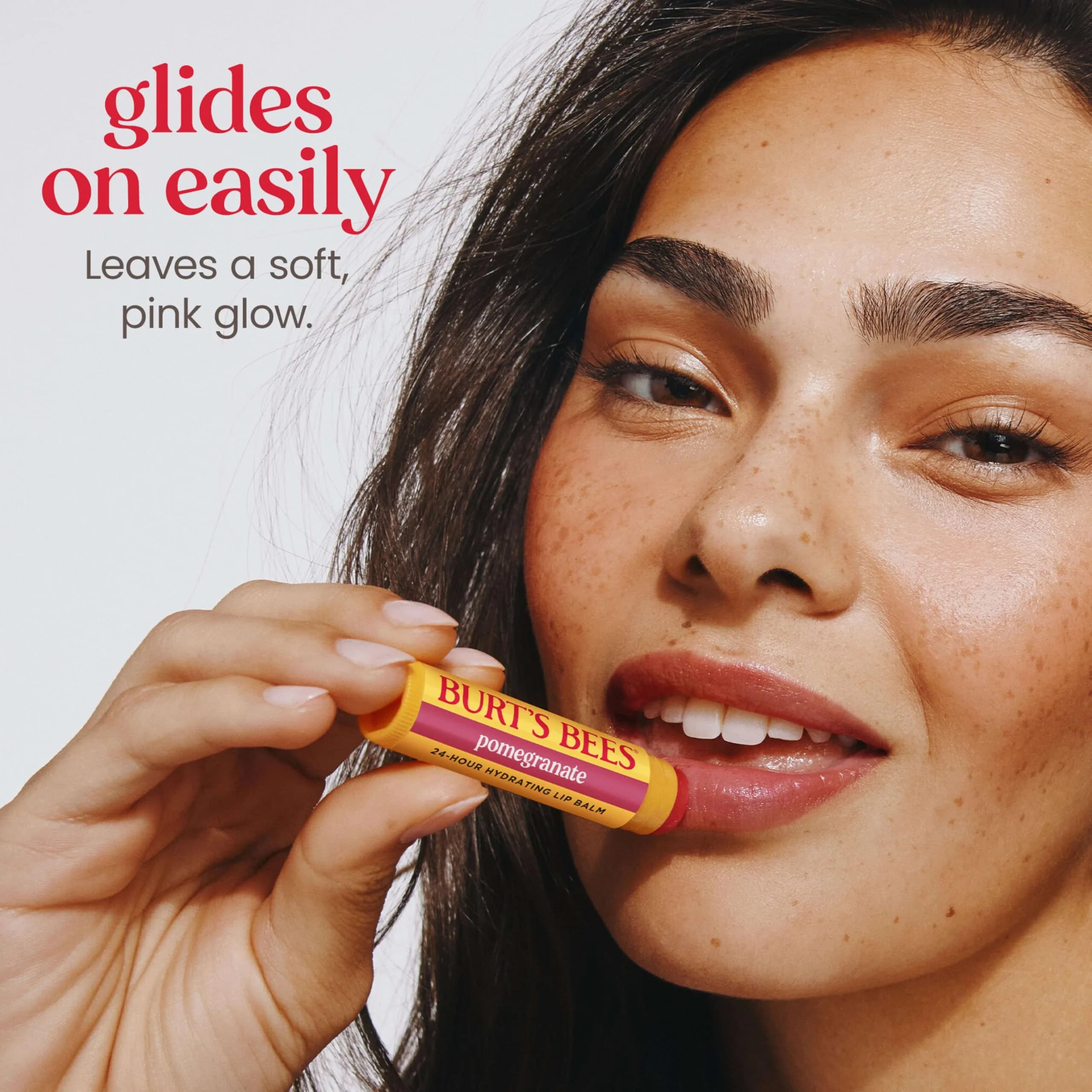 Burt's Bees Pomegranate Tint-Free Lip Balm 2-Count | Natural Conditioning Lip Treatment - view 3