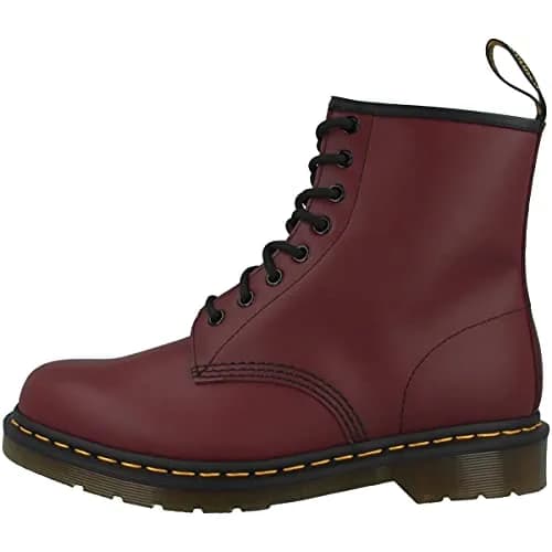 Dr. Martens 1460 Smooth Leather Boot, Cherry Red | Classic Unisex Combat Style (70-120 chars) thumbnail 1