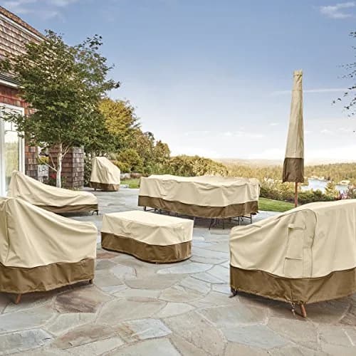 Classic Accessories Veranda Water-Resistant Adirondack Chair Cover 81 cm (31.5"L x 33.5"D x 36"H) | Heavy Duty Gardelle Fabric thumbnail 4