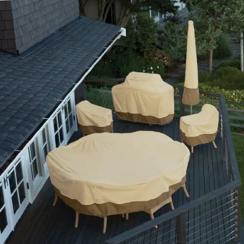 Classic Accessories Veranda Water-Resistant Adirondack Chair Cover 81 cm (31.5"L x 33.5"D x 36"H) | Heavy Duty Gardelle Fabric thumbnail 6