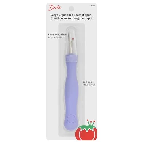 Dritz Ergonomic Large Seam Ripper Purple | For Fabric Repair & Alterations thumbnail 1