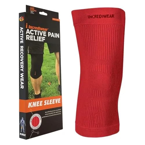 Incrediwear Red Knee Sleeve Large | FDA Approved Orthopedic Brace for Joint Pain Relief thumbnail 1