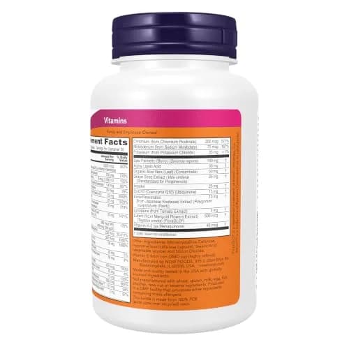 NOW Supplements ADAM™ Men's Multivitamin 90 Veg Caps | Supports Men's Health & Vitality thumbnail 3