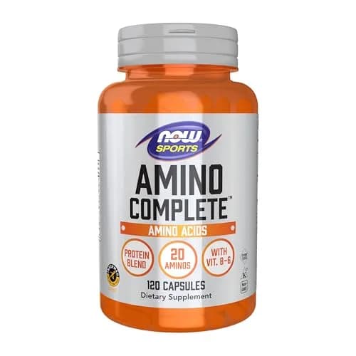 NOW Amino Complete™ Protein Blend with 20 Aminos & B-6 | Supports Muscle & Heart Health thumbnail 1