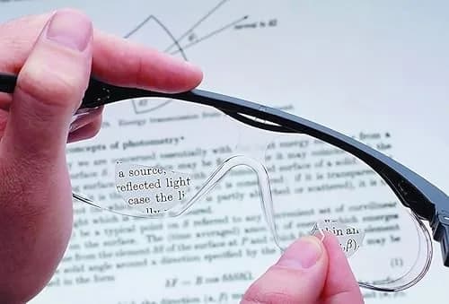 OPTX 20/20 HydroTac Stick-On Bifocals +2.00 Diopters | Invisible, Reusable Magnifying Lenses for Any Glasses thumbnail 4