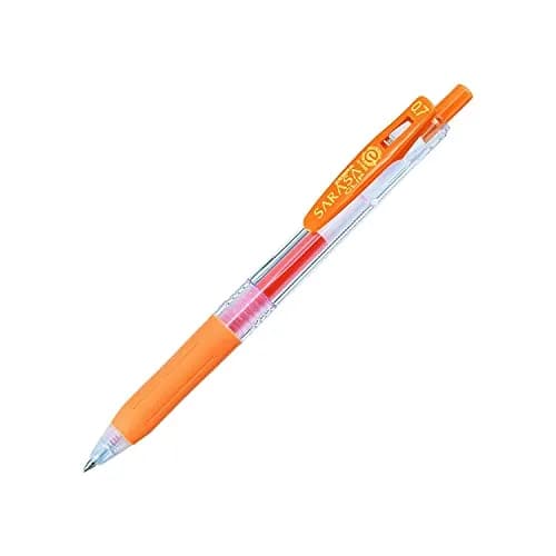 Zebra Sarasa Clip Gel Pen 0.7 mm Orange | Smooth Ink Flow Writing Instrument thumbnail 1