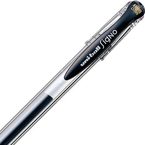 三菱鉛筆 Uni Gel Ballpoint Pen Signo Extra Fine 0.38mm Black | Precise, Japan-origin, 1 Pack thumbnail 3
