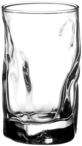 Bormioli Rocco Sorgente Shot Glasses, Set of 6, Gift Boxed | Irregular Italian Design, 2.3 oz thumbnail 1