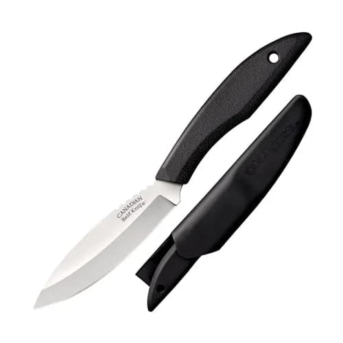 Cold Steel Canadian Belt Knife 4in German Stainless Steel | Fixed Blade Outdoor Utility Knife thumbnail 1