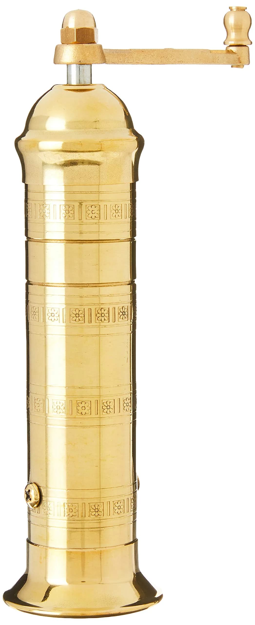Pepper Mill Imports Atlas Pepper Mill Brass 7.5" | European Handcrafted Flavor — 7.5"