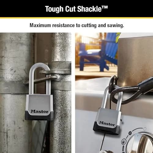 Master Lock Magnum Heavy Duty Combination Padlock 2" Zinc Body Weatherproof thumbnail 3