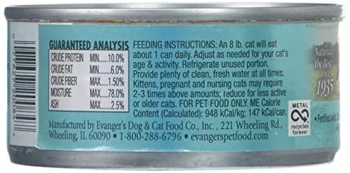 Evanger's Super Seafood & Caviar Dinner for Cats – 24 Pack, 5.5 oz Each | Grain & Gluten Free, Hypoallergenic thumbnail 2