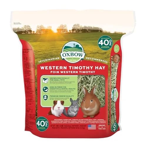Oxbow Western Timothy Hay, Rabbit & Guinea Pig Hay, 1.13 kg (40 oz) | Supports Digestive & Dental Health thumbnail 1
