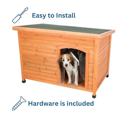 TRIXIE Vinyl Dog Door Flap 12.6 x 17.7 inch | Weather-Resistant & Easy Install thumbnail 4