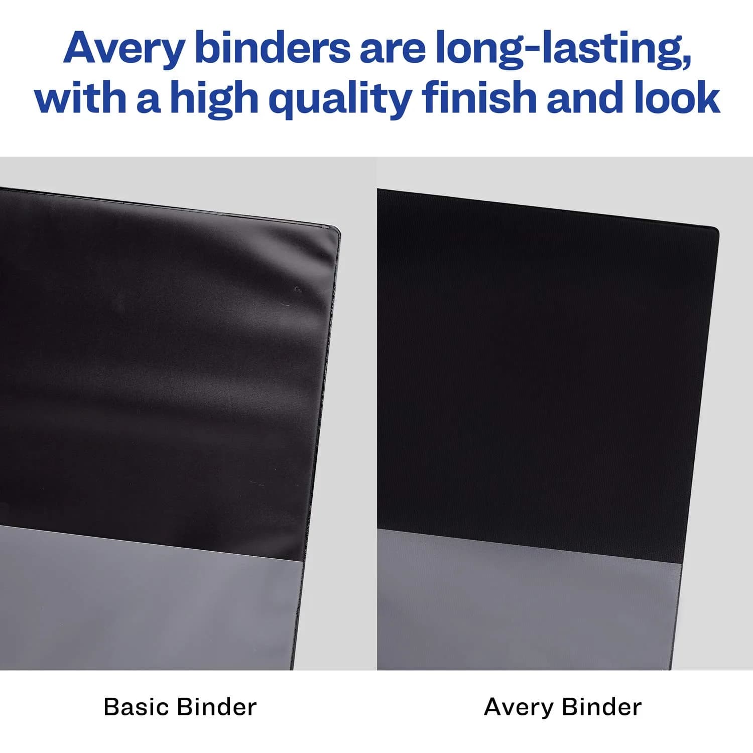 Avery Durable View 3 Ring Binder 1.5" Slant Rings Black 375 Sheets | Tear-Resistant DuraHinge Spine - view 8