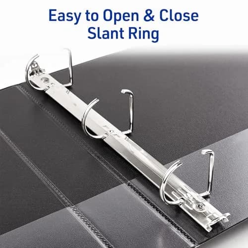 Avery Durable View 3 Ring Binder 1.5" Slant Rings Black 375 Sheets | Tear-Resistant DuraHinge Spine thumbnail 3