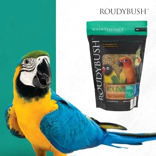 RoudyBush Daily Maintenance Bird Food Mini Pellets 624g (22oz) | Scientifically Formulated Bird Feed thumbnail 8