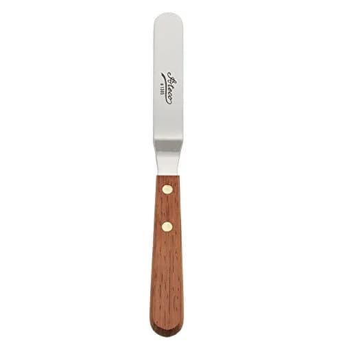 Ateco Offset Spatula with Wood Handle, 4.5-Inch Stainless Steel Blade | Professional Quality Kitchen Tool thumbnail 2