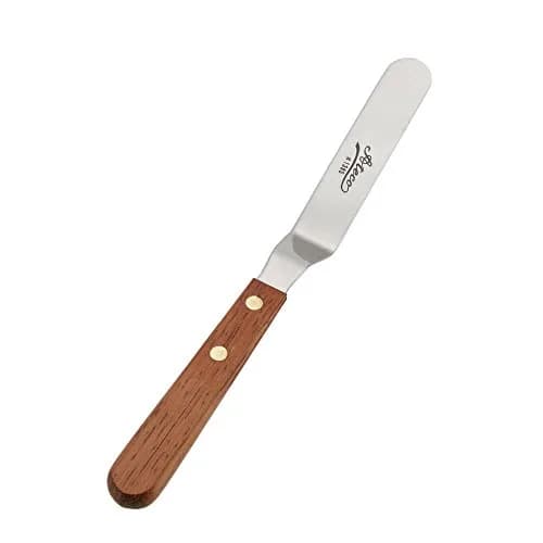 Ateco Offset Spatula with Wood Handle, 4.5-Inch Stainless Steel Blade | Professional Quality Kitchen Tool thumbnail 3