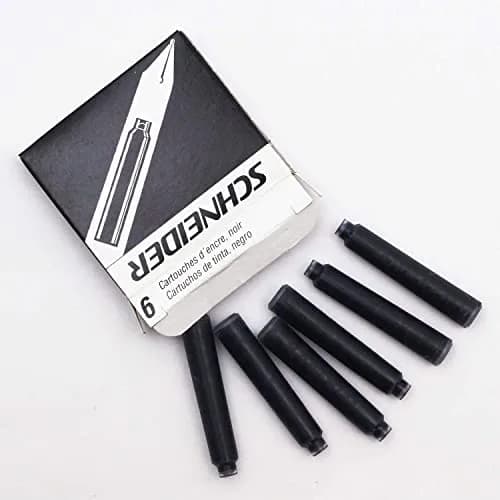 Schneider Black Ink Cartridge Refill for Fountain Pens | 6 Cartridges thumbnail 4
