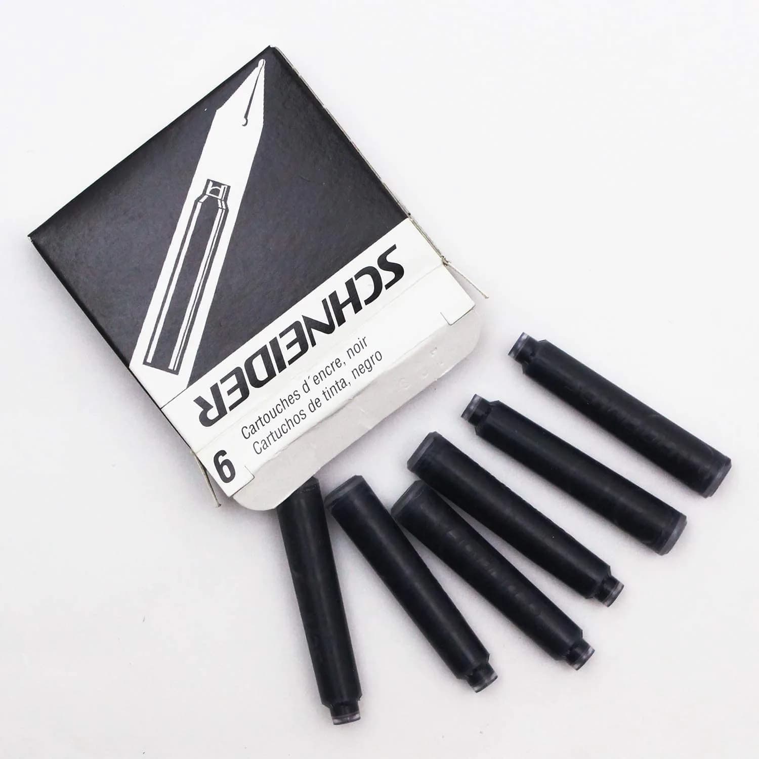 Schneider Black Ink Cartridge Refill for Fountain Pens | 6 Cartridges - view 4