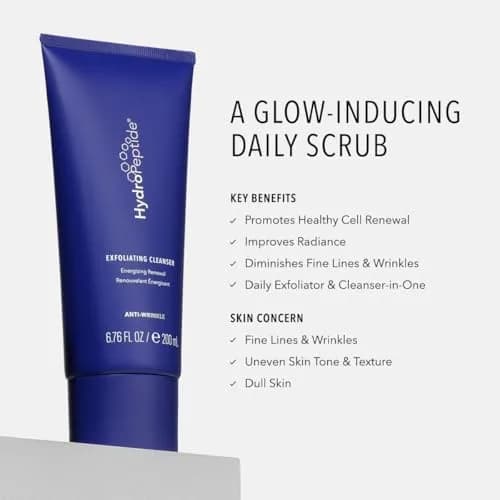 HydroPeptide Exfoliating Cleanser 6.76 oz | Gentle Daily Face Wash for All Skin Types thumbnail 2