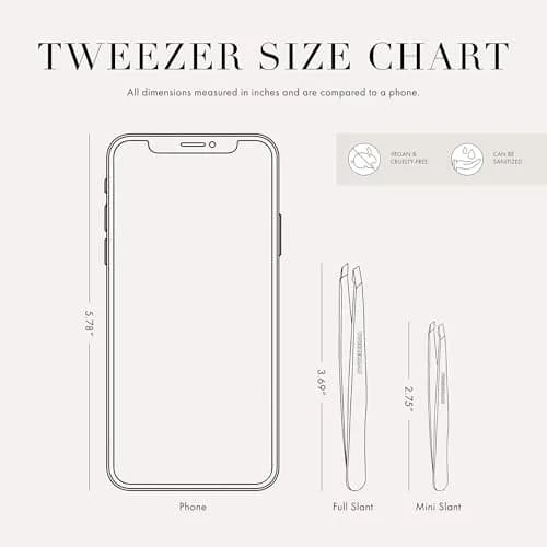 Tweezerman Mini Slant Tweezer Bahama Blue | Precision Pointed Tips for Eyebrows thumbnail 5