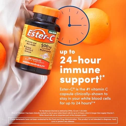 American Health Ester-C 500mg 240ct | Non-acidic Vitamin C with Bioflavonoids for Immune Support thumbnail 2