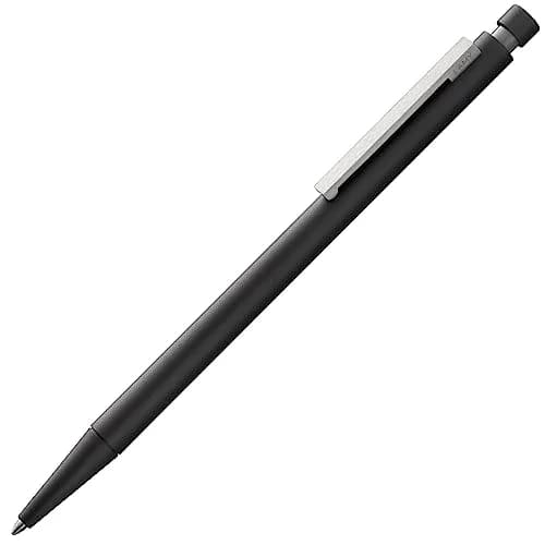 Lamy cp1 black ballpoint pen | Minimalist metal body, cushioned stainless steel clip, M 16 refill thumbnail 1