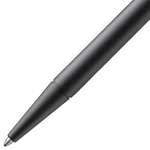 Lamy cp1 black ballpoint pen | Minimalist metal body, cushioned stainless steel clip, M 16 refill thumbnail 3