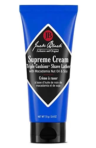 Jack Black Supreme Cream Triple Cushion Shave Lather 2.6 oz | Hydrating, Organic, Pain-Free Shave thumbnail 1