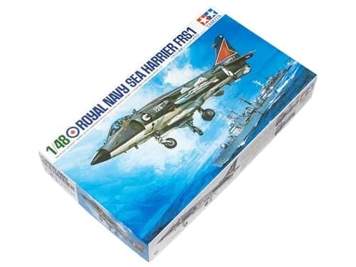 Tamiya 1/48 Scale Royal Navy Sea Harrier FRS.1 Model Kit 29.6cm (11.6 Inch) | Authentic British Aerospace Jet Fighter thumbnail 1