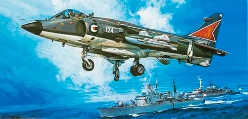 Tamiya 1/48 Scale Royal Navy Sea Harrier FRS.1 Model Kit 29.6cm (11.6 Inch) | Authentic British Aerospace Jet Fighter thumbnail 8