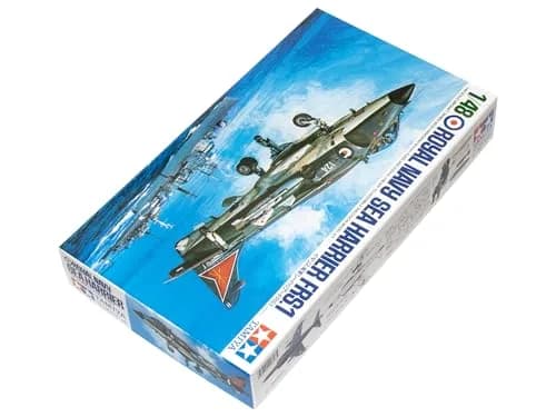 Tamiya 1/48 Scale Royal Navy Sea Harrier FRS.1 Model Kit 29.6cm (11.6 Inch) | Authentic British Aerospace Jet Fighter thumbnail 2