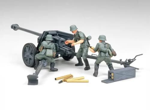 TAMIYA 1/35 Scale German 75mm Pak 40/L46 ATG Model Kit with 3 Figures | 17.5 cm (6.9 Inch) Long thumbnail 6