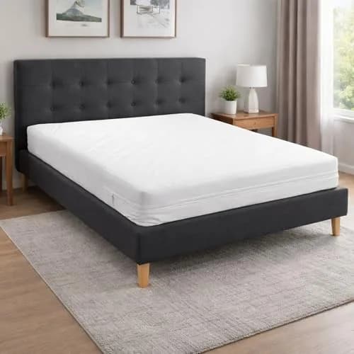 DMI King Size Zippered Mattress Protector 78x80 inches (198x203 cm) | Waterproof Vinyl Bed Cover thumbnail 9
